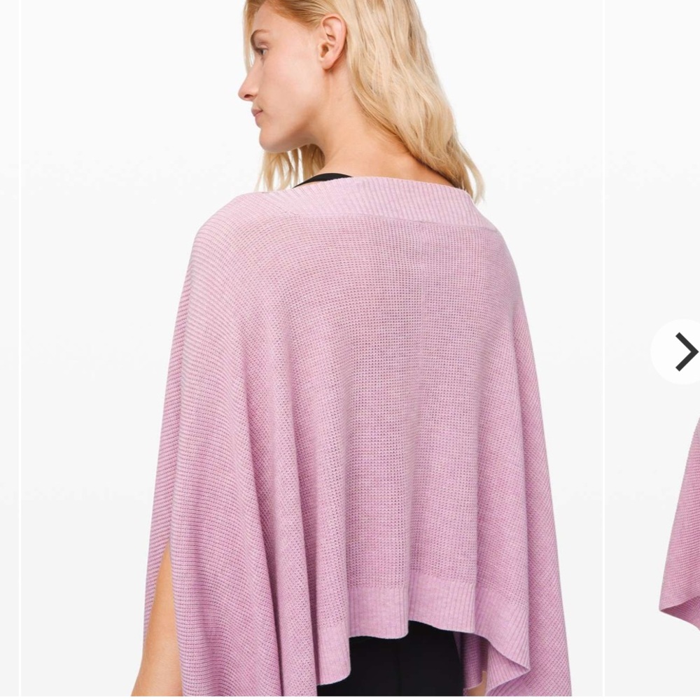 Lululemon | Forward Flow Poncho *Heathered Pink Taupe - Picture 2 of 7